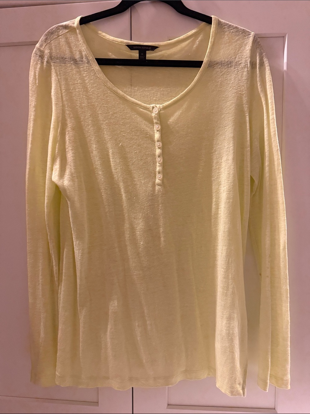 Banana Republic Long Sleeve Linen Top